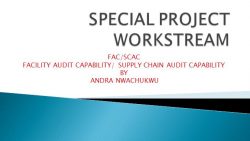 NSCIP Special Project Workstream (FAC/SCAC) By Andra Nwachukwu